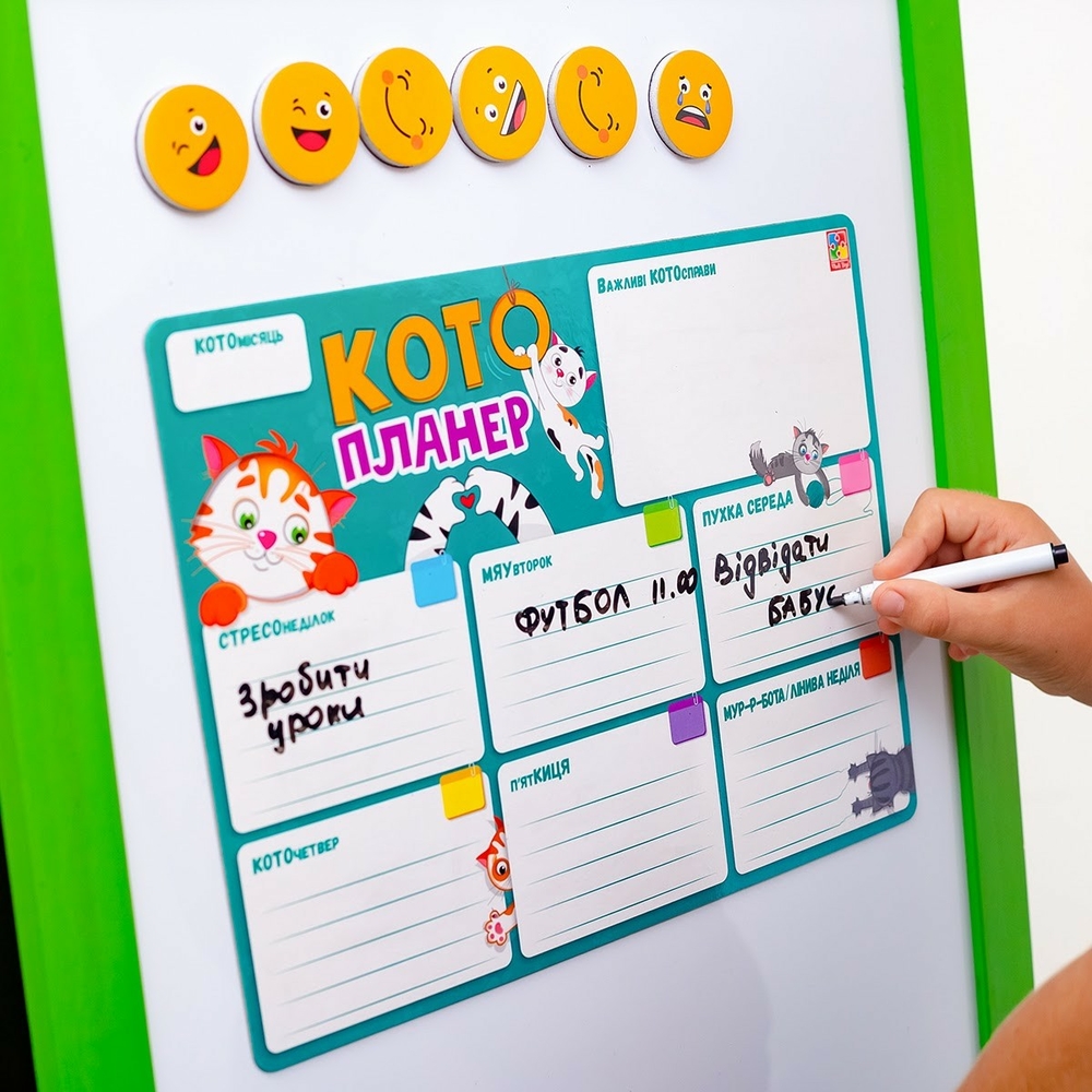 Фото, Відеоогляди магнітна дошка «котопланер» vt3601-25