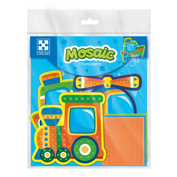 Набір для творчості м'яка мозаїка «Транспорт» Vladi Toys VT4511-10