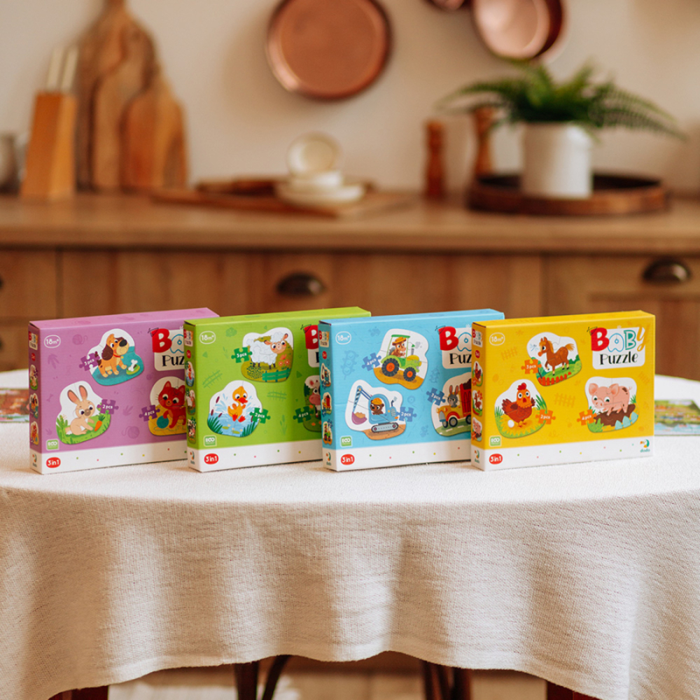 Фото, Відеоогляди пазл 3в1 dodo сільські тварини