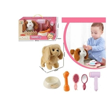 Цуценя 8832-40 (36/2) гавкає, ходить, виляє хвостом, набір грумера, миска зі смаколиком, 16см, в кор