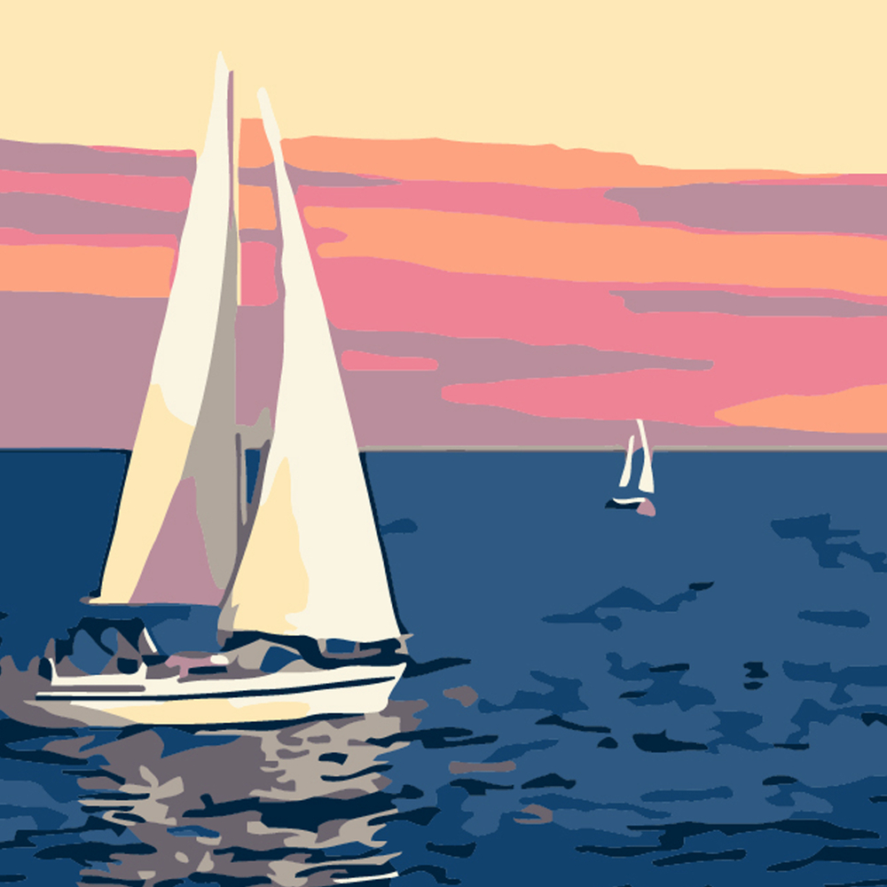 Фото, Відеоогляди картина за номерами strateg морські пригоди розміром 20х20 см (hh5691)