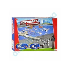 Аеропорт ZYB-B 0802-2 (24шт) літак (жел), транспорт, знаки, вишка, 40 елемент, в кор-ке, 50-40-7,5см