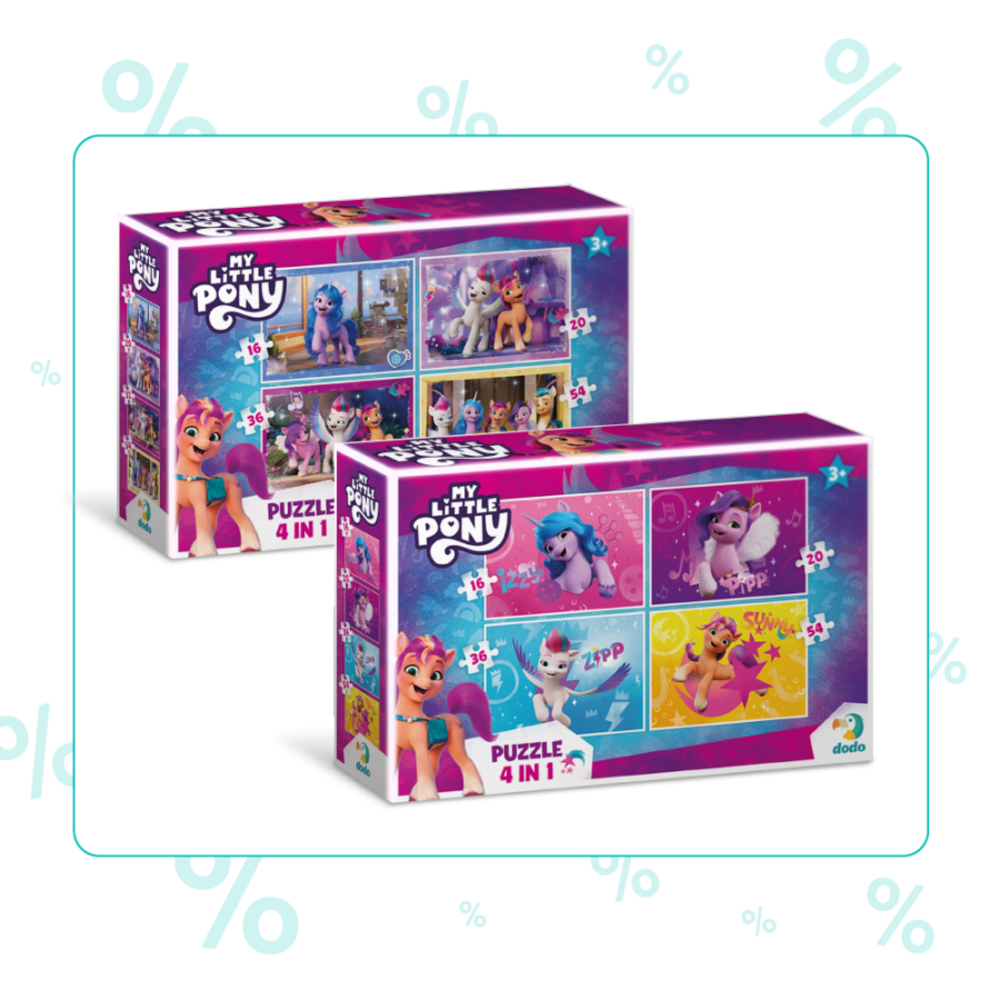 Фото, Відеоогляди набір пазлів 4в1 dodo my little pony