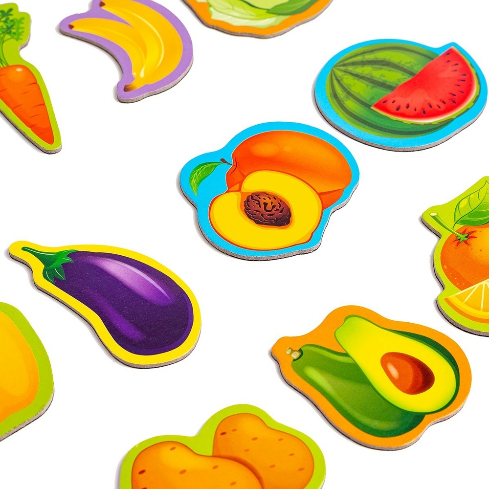 Фото, Видеообзоры набір магнітів «овочі та фрукти» vt3106-28