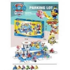 Трек 553-388 (30/2) 2 герої, парковка, 3 поверхи, 2 машинки, дорожні знаки, заправна станція, в кор