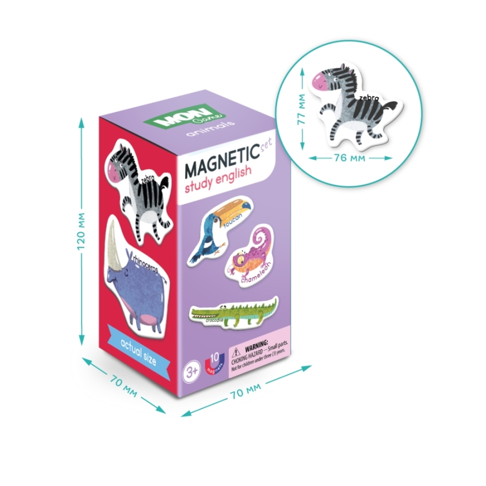 Фото, Відеоогляди набір магнітів dodo звірі