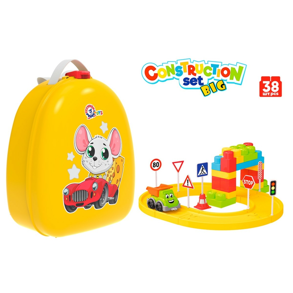 Фото, Видеообзоры іграшка «конструктор у рюкзаку технок», арт.8652