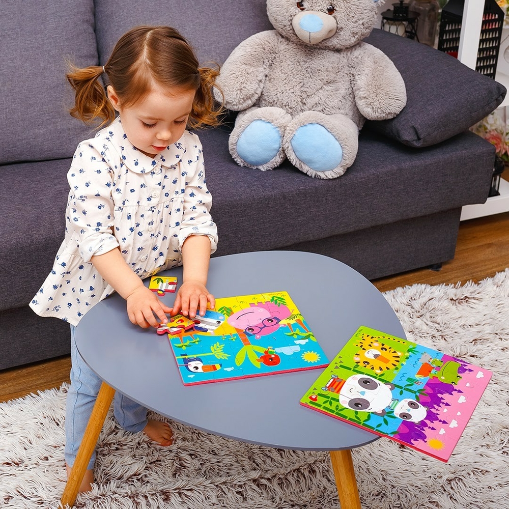 Фото, Відеоогляди м'які пазли «fisher-price. бегемот і зебра» vt1109-04