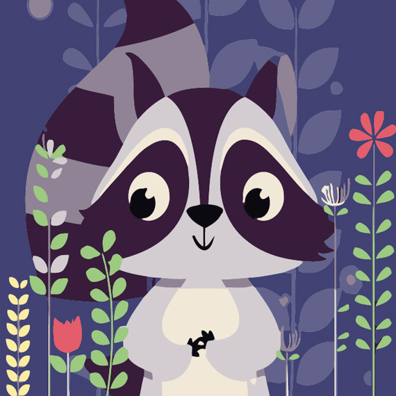 Отзывы  картина за номерами strateg єнотик розміром 20х20 см (hh5775)