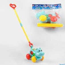 Каталка А 0506 бегемот з ручкою сітка 22*15*16/84/