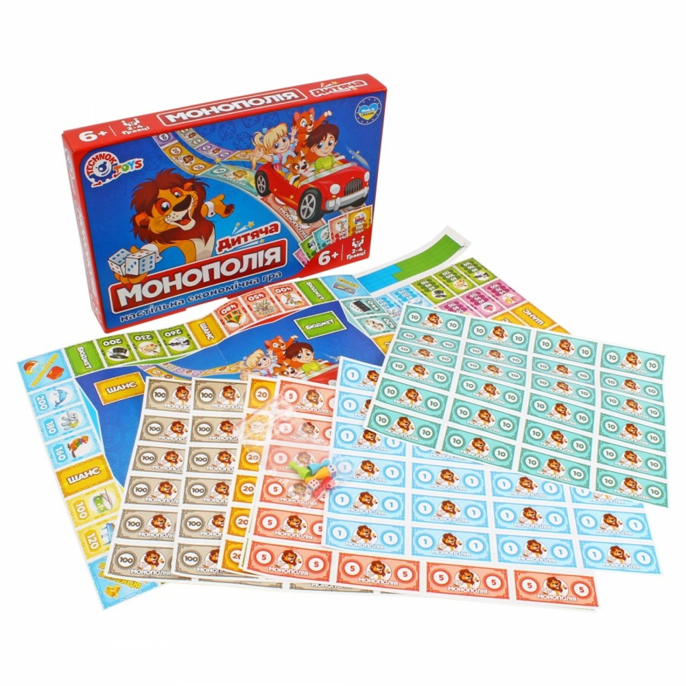 Фото, Відеоогляди настільна гра "дитяча монополія технок", арт.0755