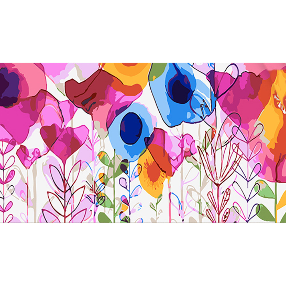 Фото, Видеообзоры картина за номерами strateg квіткова абстракція розміром 50х25 см (ww189)