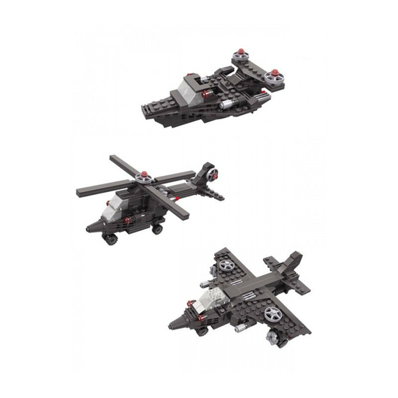 Конструктор COGO Creator 3в1 Військова техніка 3009 пластик блок 177 деталей дитячий для дітей