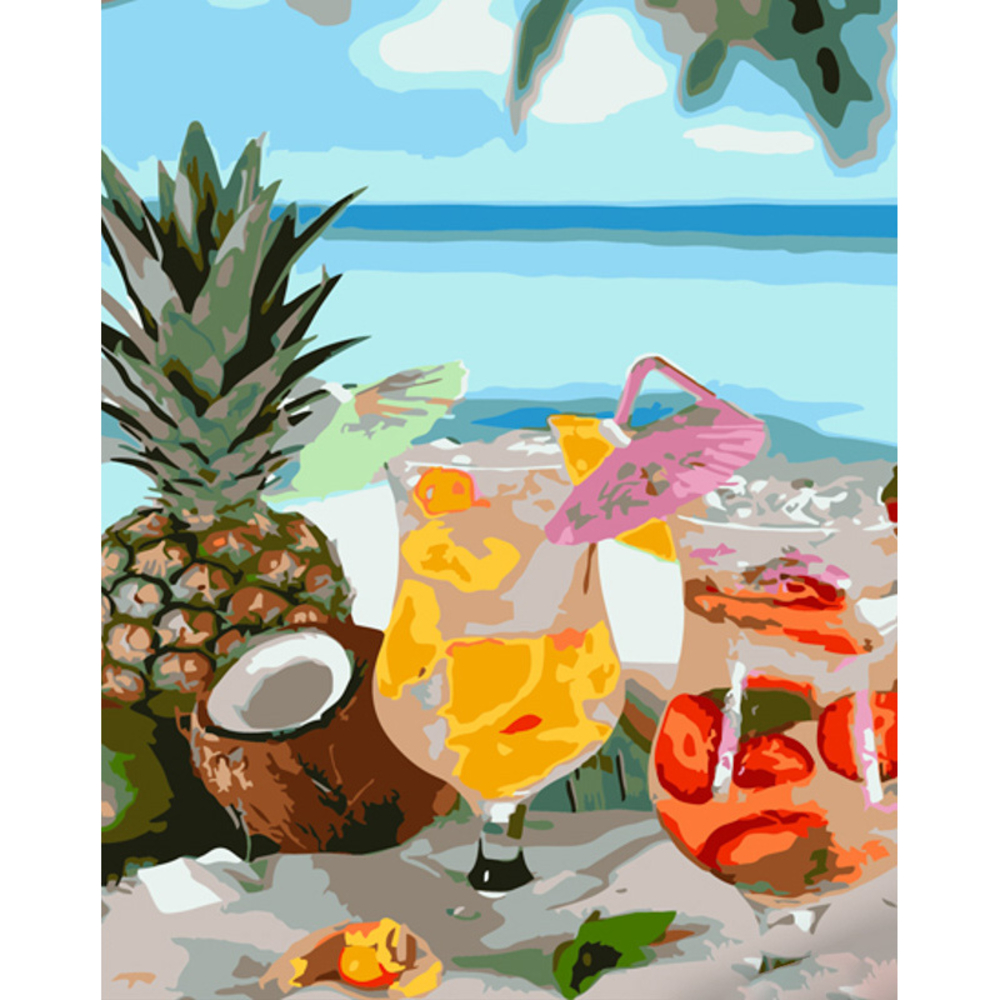 Фото, Видеообзоры картина за номерами strateg преміум відпустка на морі розміром 40х50 см (gs1302)