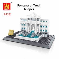 Конструктор Wange Архітектура Фонтан Треві Fontana di Trevi-Rome 4212