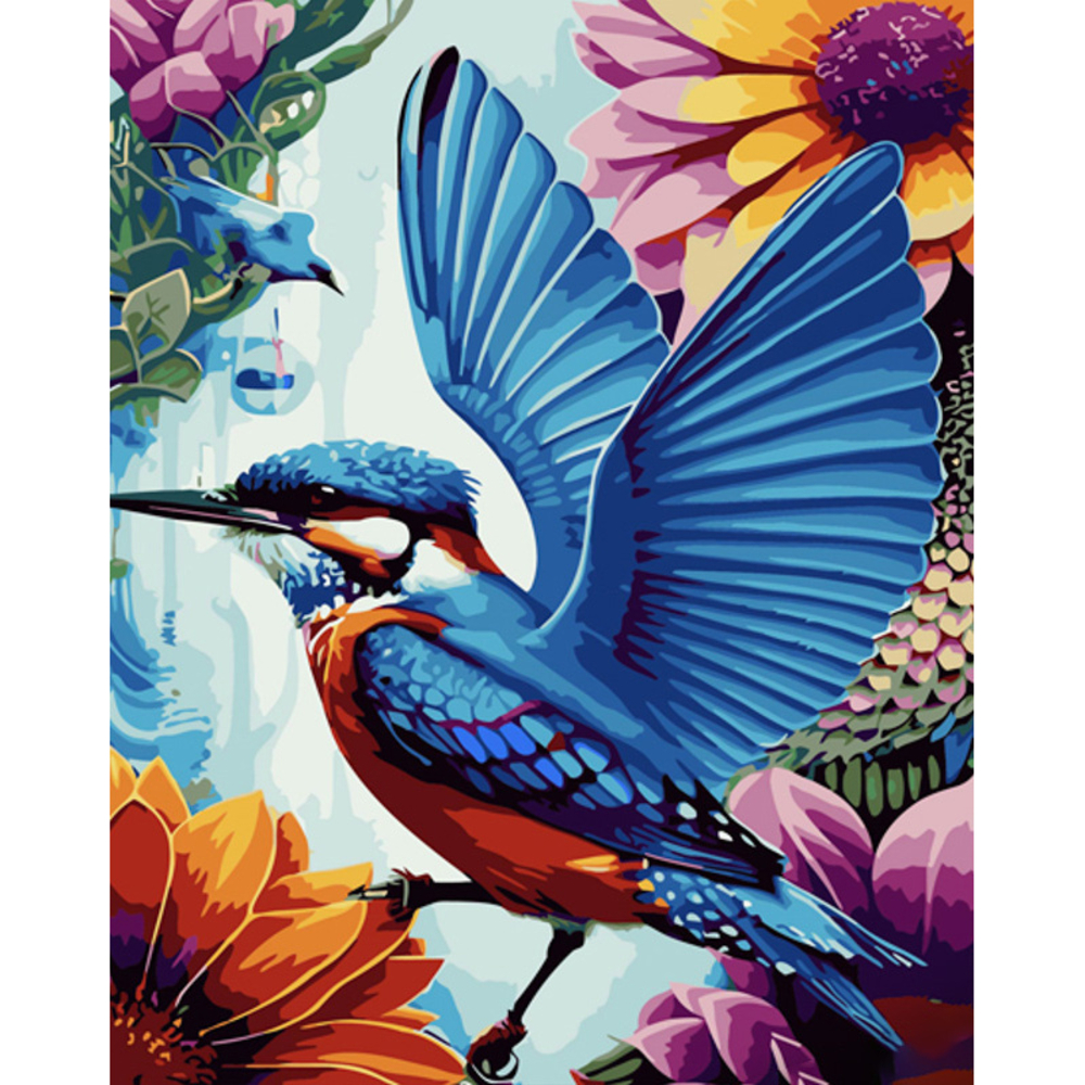 Фото, Видеообзоры картина за номерами strateg преміум неймовірна калібрі з лаком та рівнем розміром 40х50 см (gs1544)