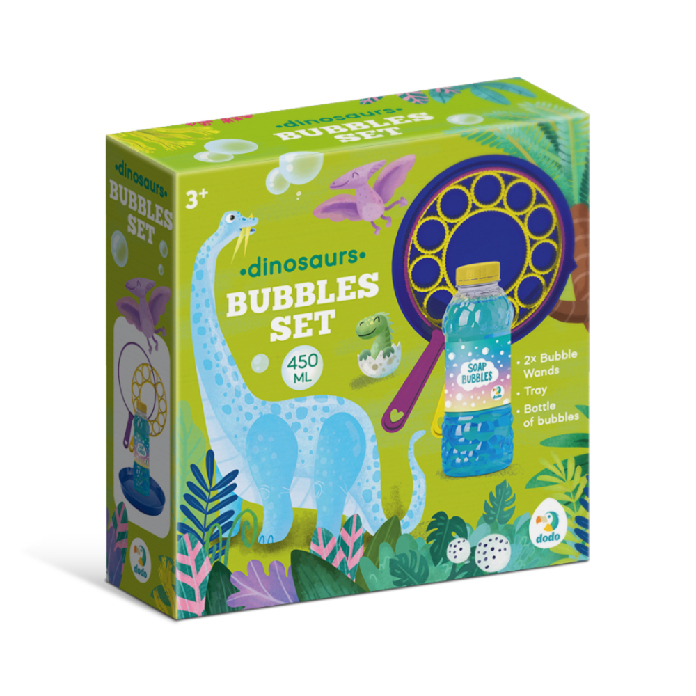Фото, Відеоогляди набір мильних бульбашок dodo динозаври 450 мл
