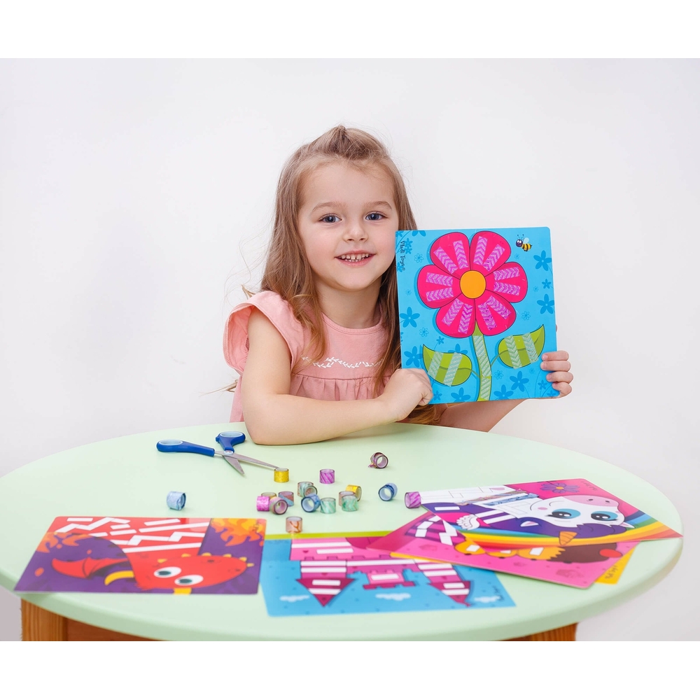 Фото, Відеоогляди набір для творчості з декоративним скотчем «sticky strips. єдиноріг» vladi toys vt4433-03