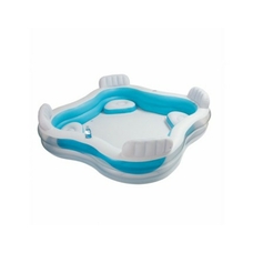 Басейн 56475 (2шт) семейный с 4-я спинками-седеньями 229-229-66 см, 882 л, 6,95 кг