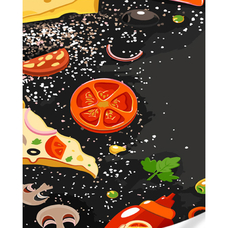 Картина за номерами Strateg ПРЕМІУМ Піца розміром 40х50 см (GS673) Картина за номерами Strateg ПРЕМІУМ Піца розміром 40х50 см (GS673)