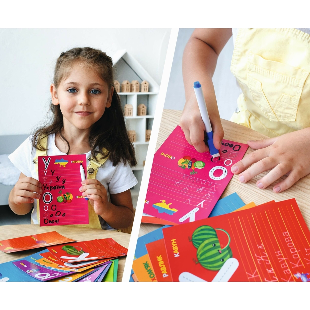 Фото, Видеообзоры гра з маркером «пиши та витирай. літери та слова» vt5010-13