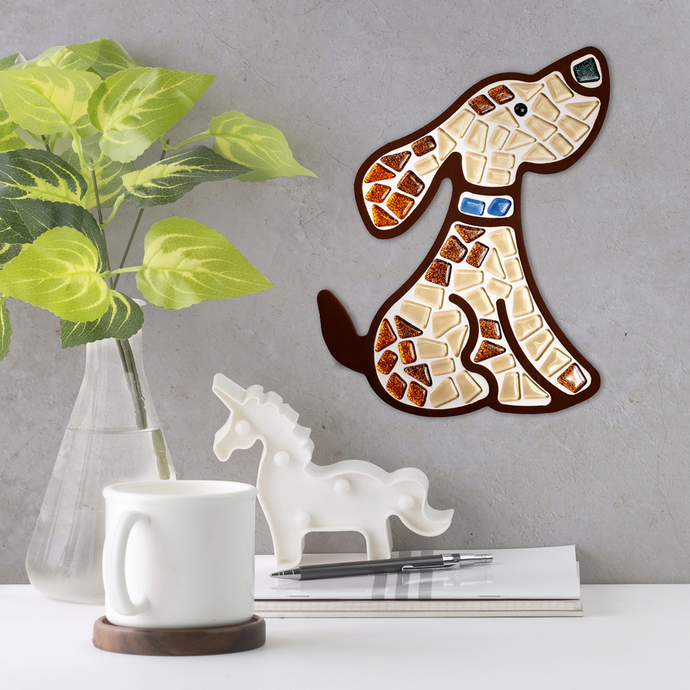 Фото, Відеоогляди набір для творчості скляна мозаїка «песик» для дітей mosaaro ma7005