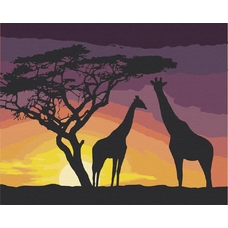 Картина за номерами "Африка перед сном" 50*40см