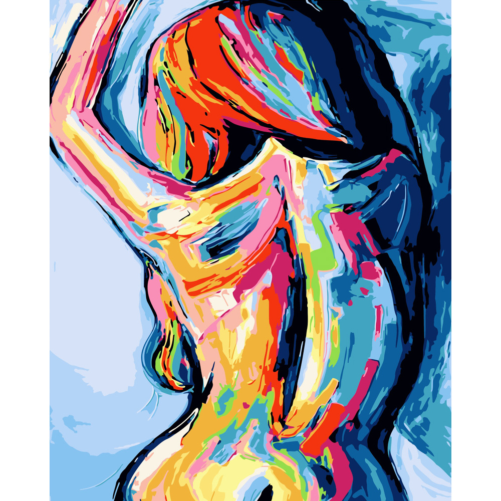 Фото, Видеообзоры картина за номерами strateg преміум мальована постать розміром 40х50 см (dy132)