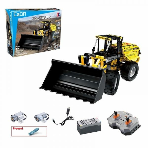 Конструктор на радіокеруванні Трактор-навантажувач CaDa Wheel loader C51058W
