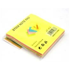 Блок паперу для нотаток кл.70*45мм  100л 5кол неон