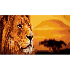 Картина за номерами Strateg Савана розміром 50х25 см (WW186) Картина за номерами Strateg Савана розміром 50х25 см (WW186)
