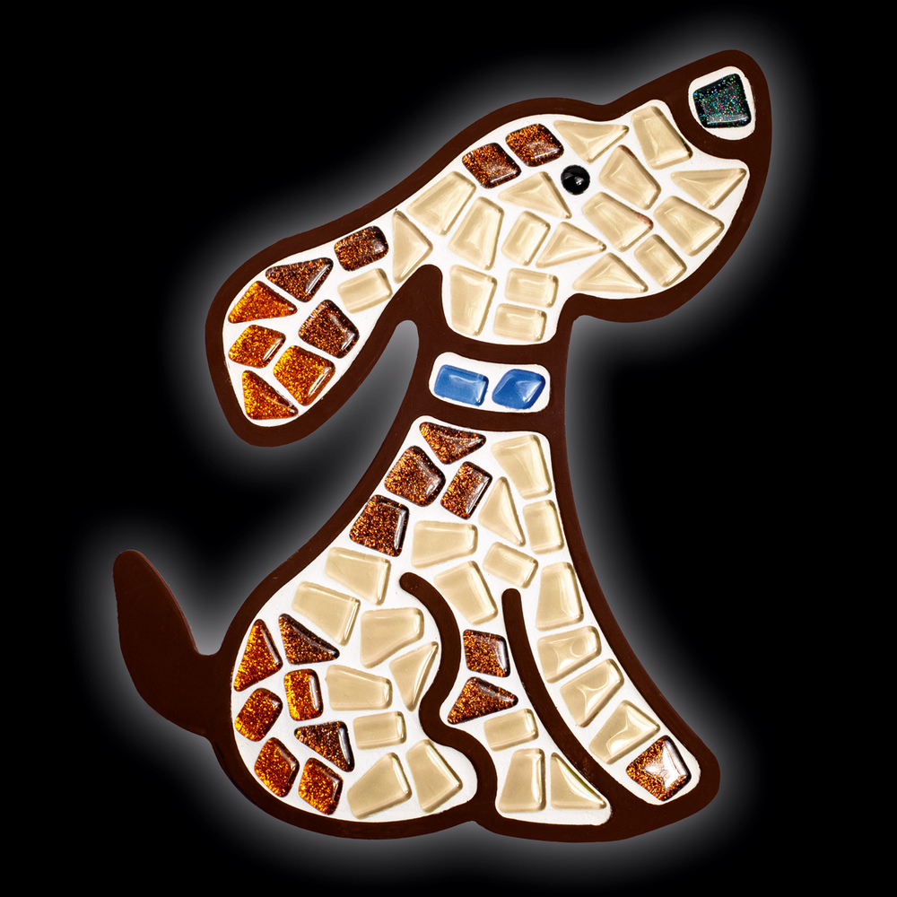 Фото, Відеоогляди набір для творчості скляна мозаїка «песик» для дітей mosaaro ma7005