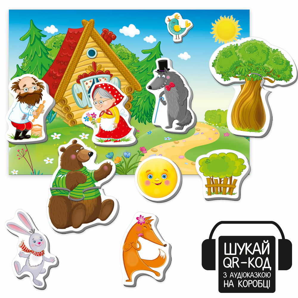 Фото, Відеоогляди гра розвиваюча vladi toys магнітний театр з аудіоказкою казкові голоси "колобок" vt3206-38