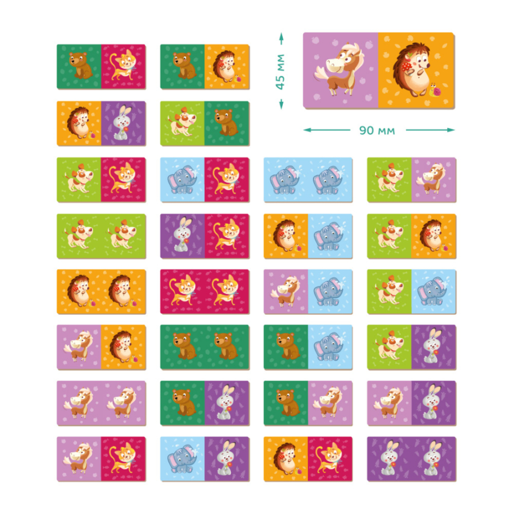 Фото, Відеоогляди настільна гра dodo доміно тварини