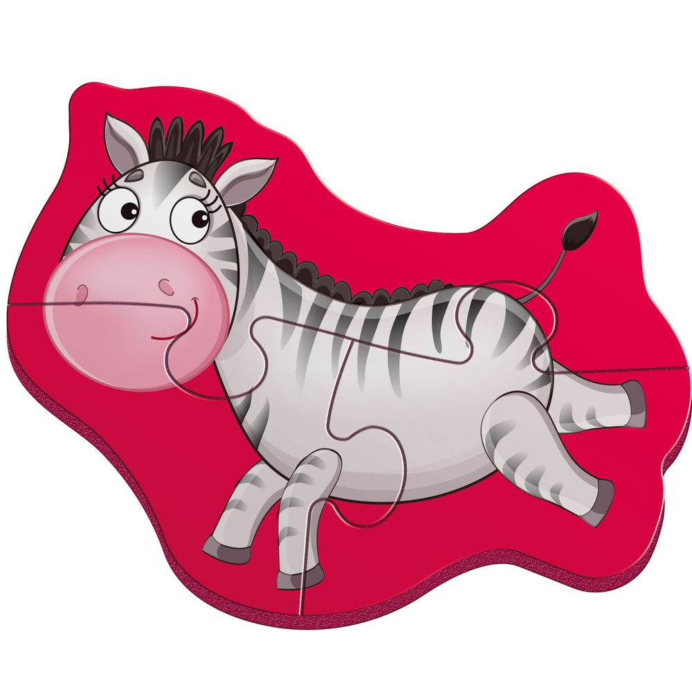 Фото, Відеоогляди магнітні бебі пазли «слоник та зебра» vt3208-12