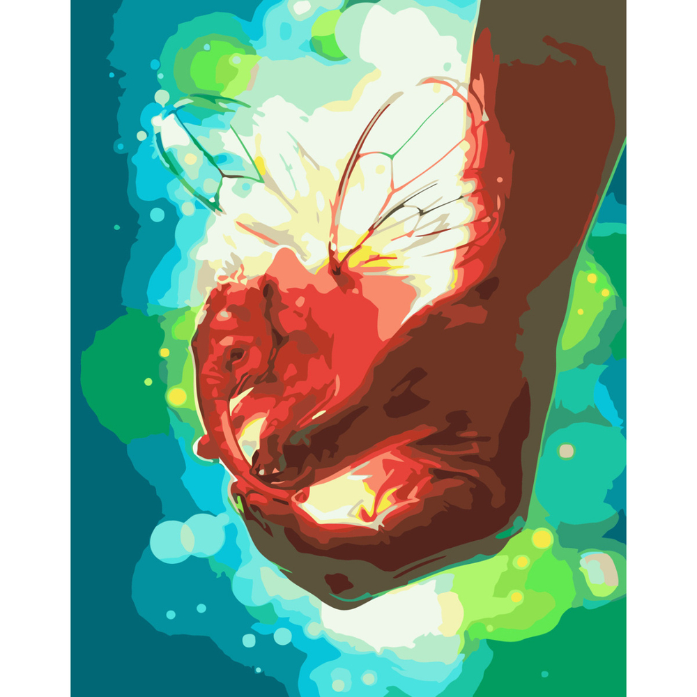 Фото, Видеообзоры картина за номерами strateg преміум чарівний слоник 2 з лаком розміром 40х50 см (sy6711)