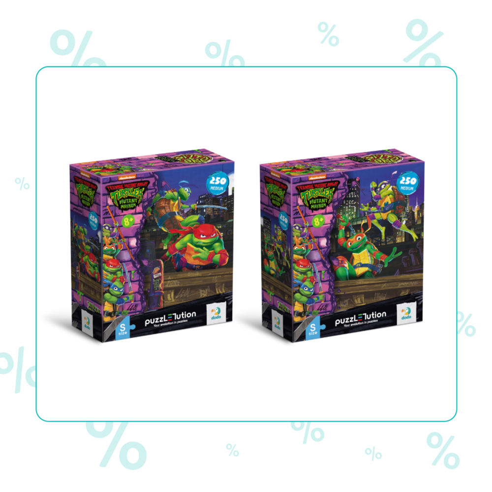 Фото, Відеоогляди набір пазлів dodo medium-s tmnt