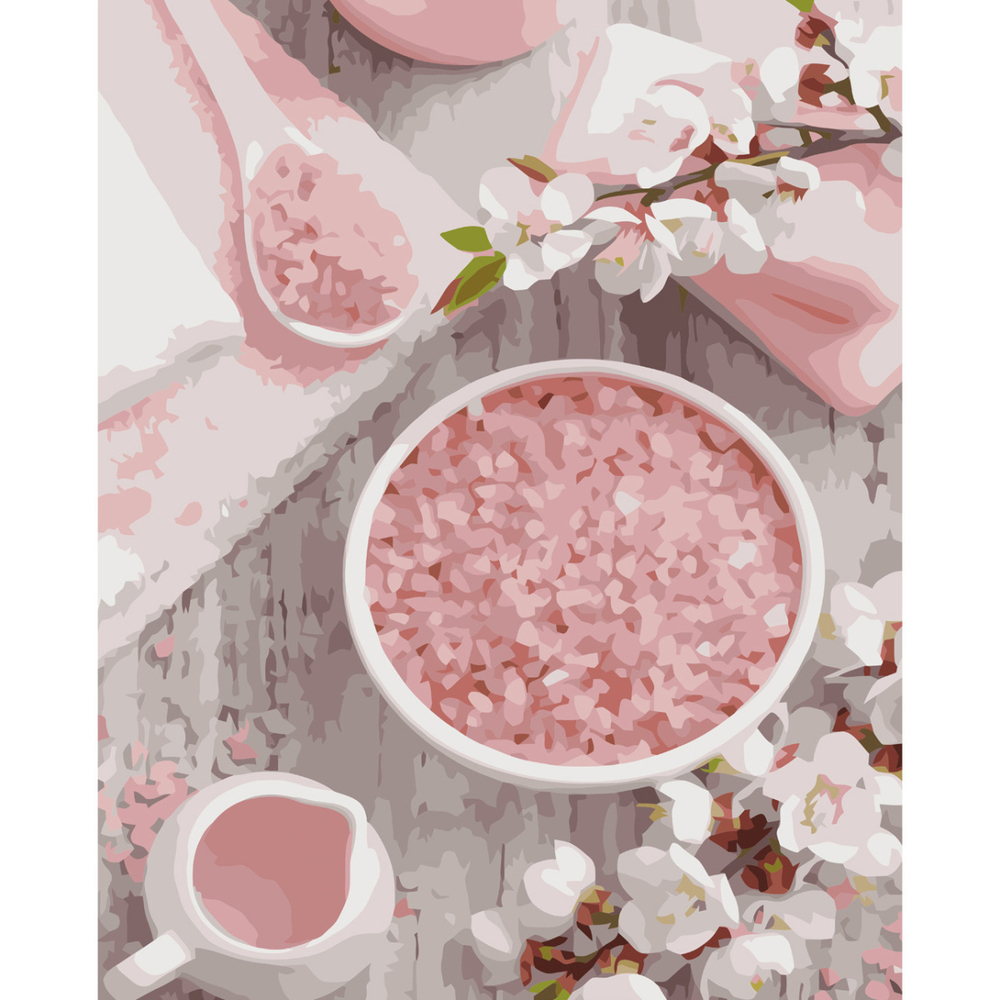 Фото, Видеообзоры картина за номерами strateg преміум морська рожева сіль з лаком розміром 40х50 см va-3764