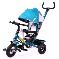 Велосипед триколісний TILLY Combi Trike BT-CT-0015 БЛАКИТНИЙ с надувными колесами /1/