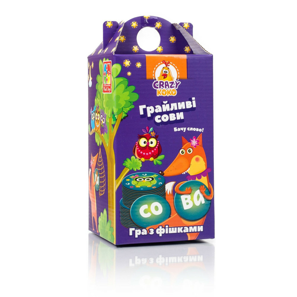 Фото, Відеоогляди гра настільна «грайливі сови. бачу слово!» vt8033-04
