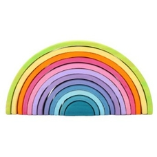 Різнокольоровий дерев'яний конструктор "Веселка" Різнокольоровий дерев'яний конструктор "Веселка"