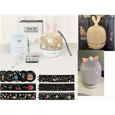 Нічник С85425 (48) від акумулятора/мережі, регуляція яскрав, оберт зобр, 6 шаблонів, в кор