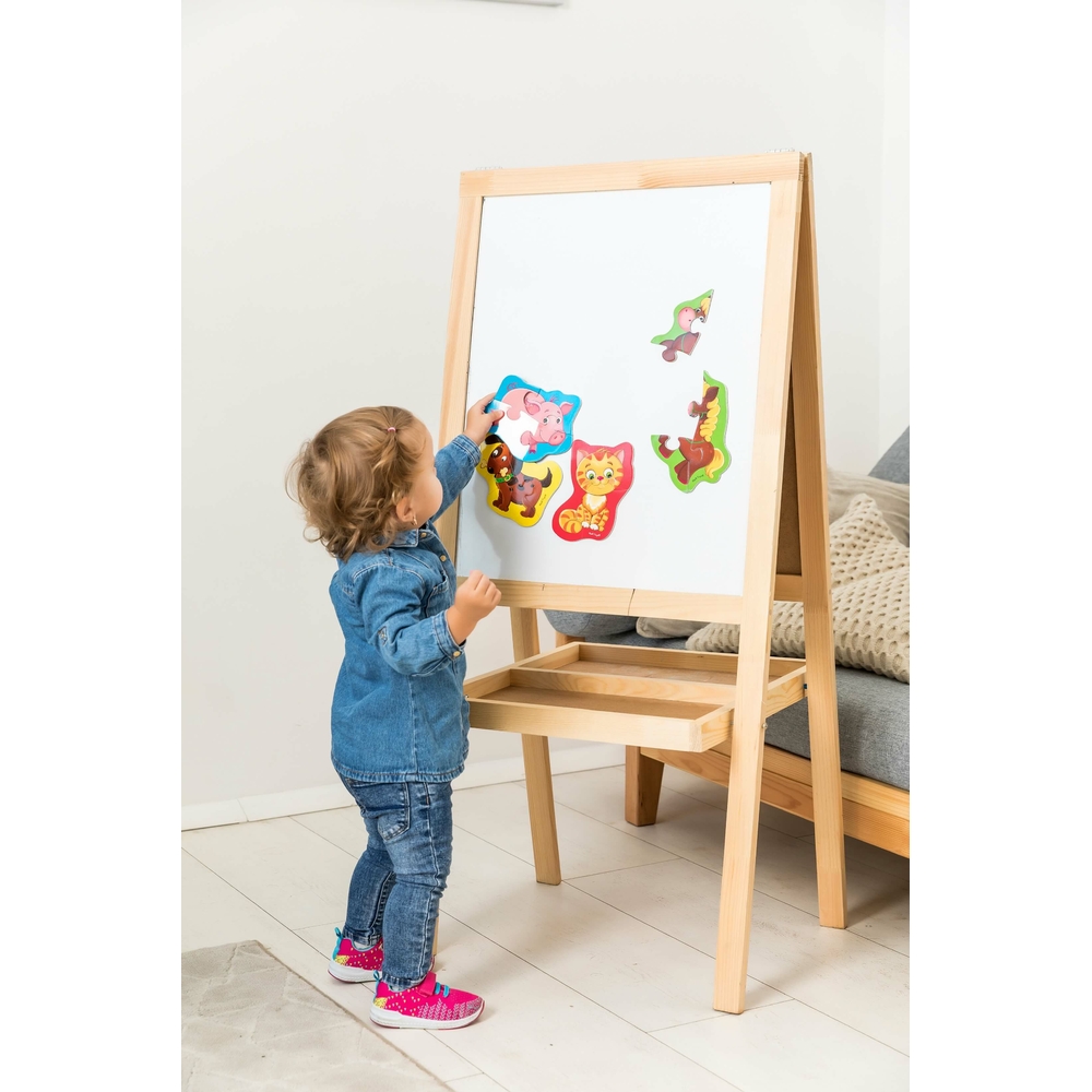 Фото, Відеоогляди магнітні бебі пазли «коник та порося» vt3208-09