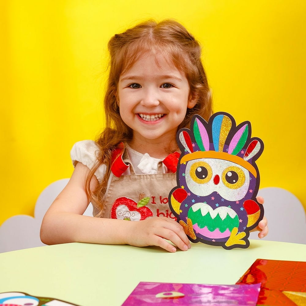 Фото, Відеоогляди набір для творчості з фольгою «foil craft. птахи» vladi toys vt4433-12