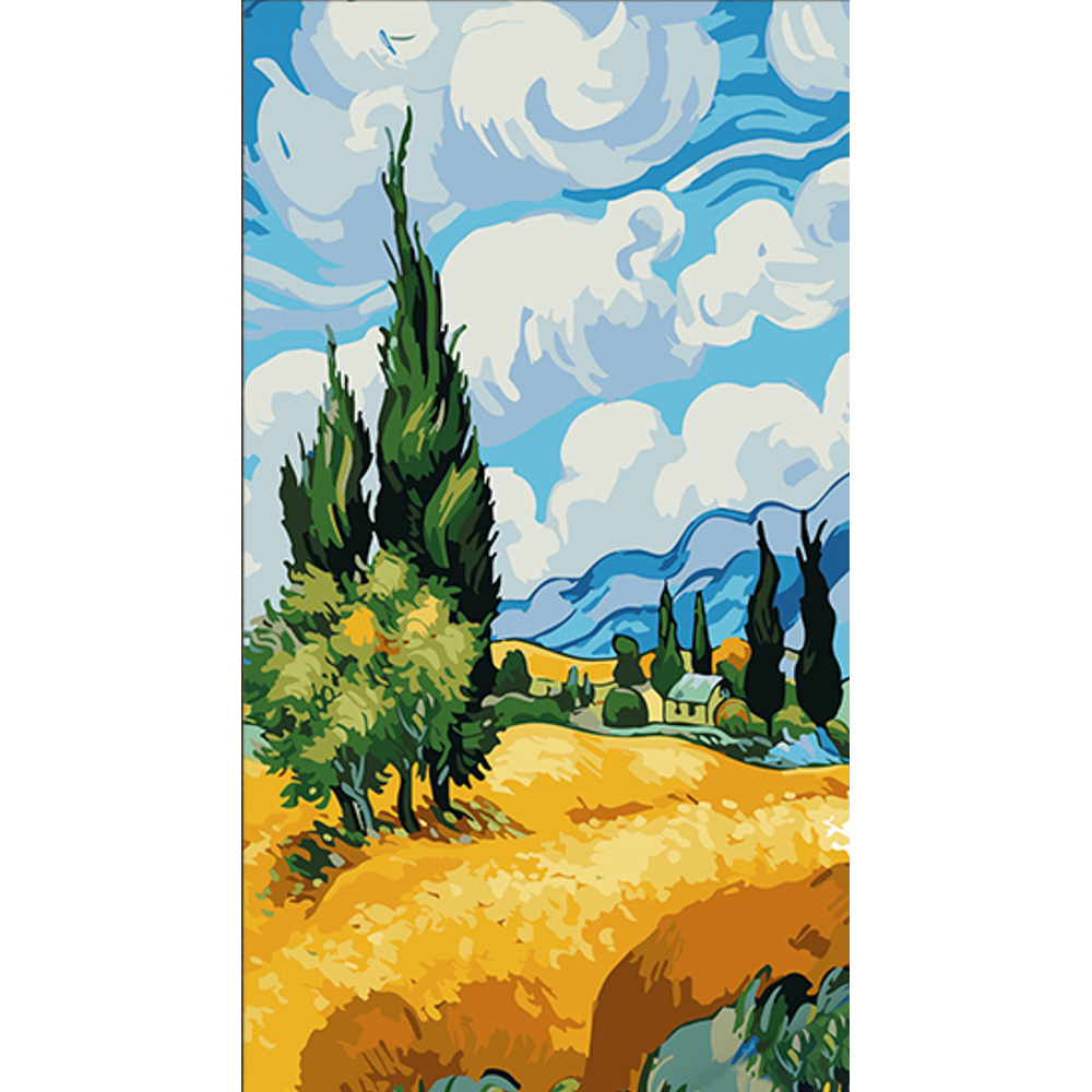 Фото, Відеоогляди картина за номерами strateg пшеничне поле розміром 50х25 см (ww165)