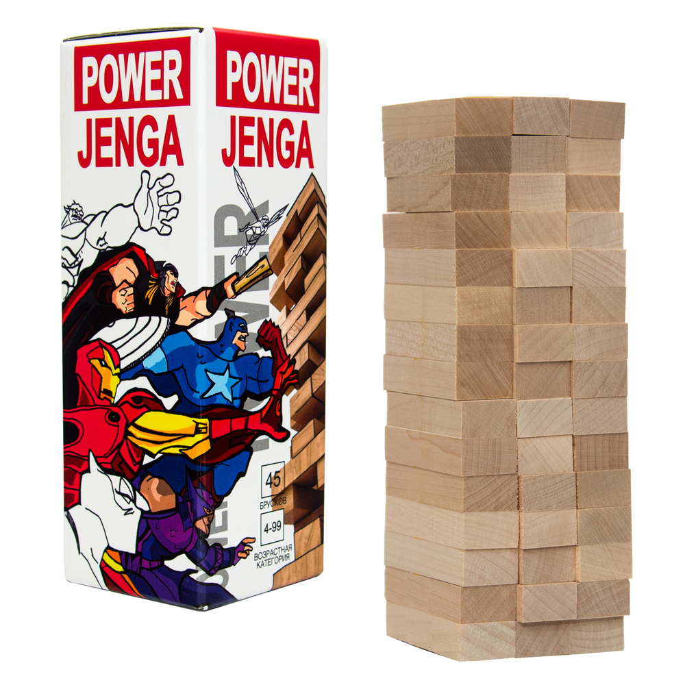 Фото, Видеообзоры гра strateg power jenga (pl 32104)