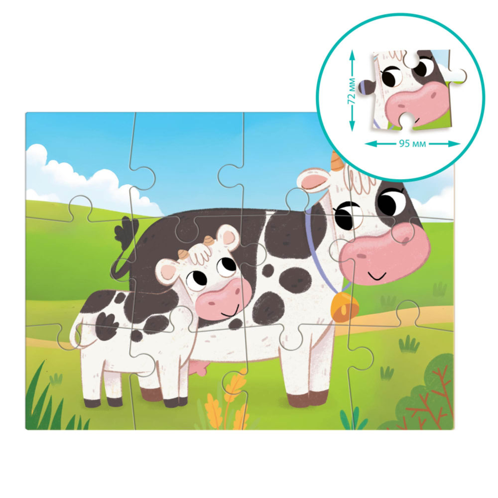 Фото, Відеоогляди пазл dodo завжди разом корівки