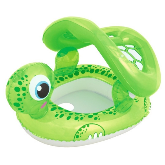 Плотик 34094 (24шт) черепаха, 74-66см, с навесом, в кор-ке,