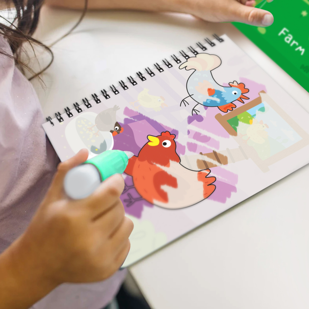 Фото, Відеоогляди набір водних розмальовок dodo ферма