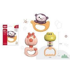 Брязкальце 668-61С (720/3) 3 види, тваринка, в пакеті